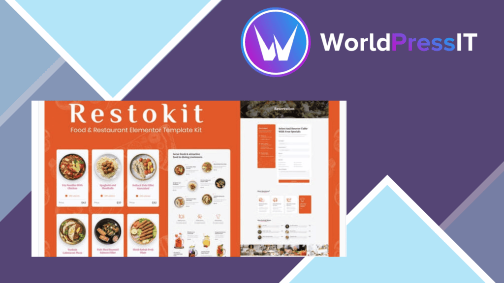 Restokit - Food and Restaurant Elementor Template Kit